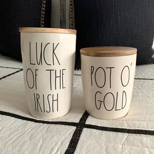 Rae Dunn St. Patrick’s Day Canisters